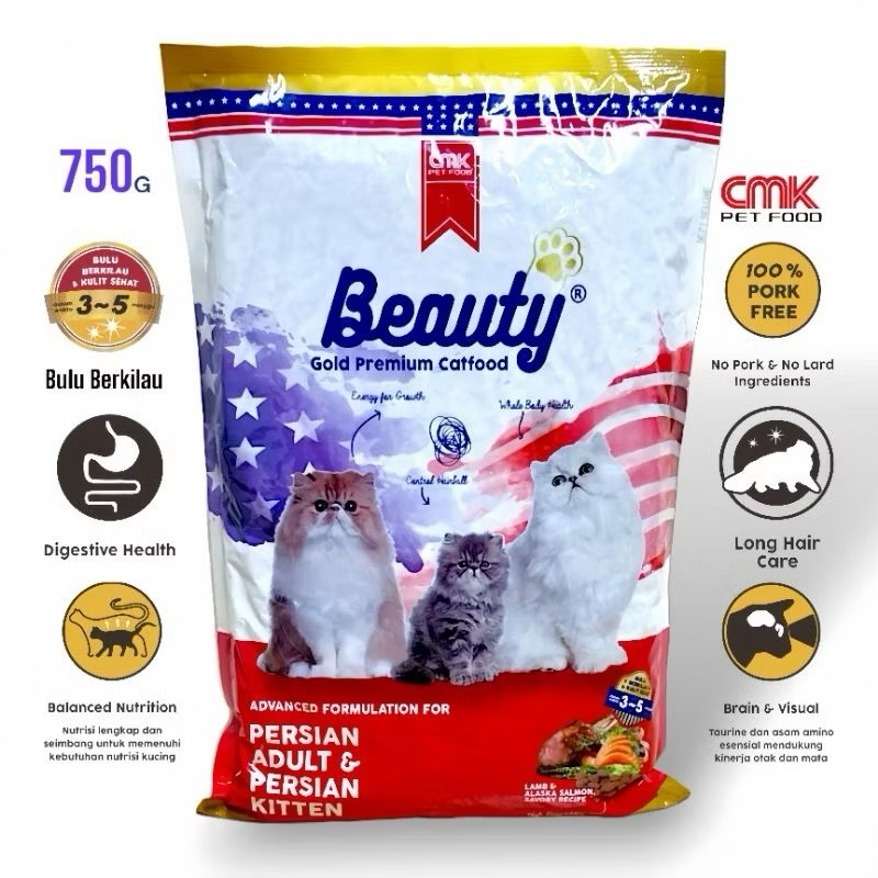 beauty gold persian | beauty cat food | makanan kucing beauty gold