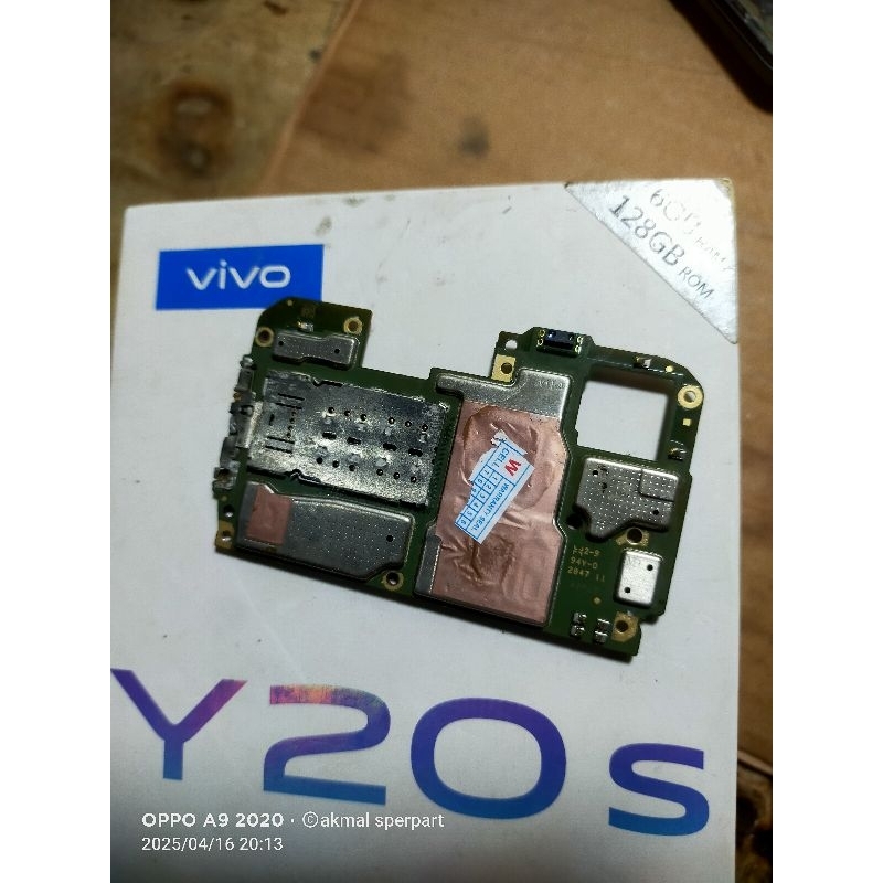 MESIN VIVO Y20s RAM 6/128 MATI TOTAL BAHAN CONGKELAN