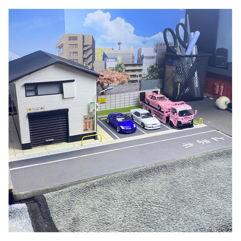 Diorama Garage Parkiran Jepang