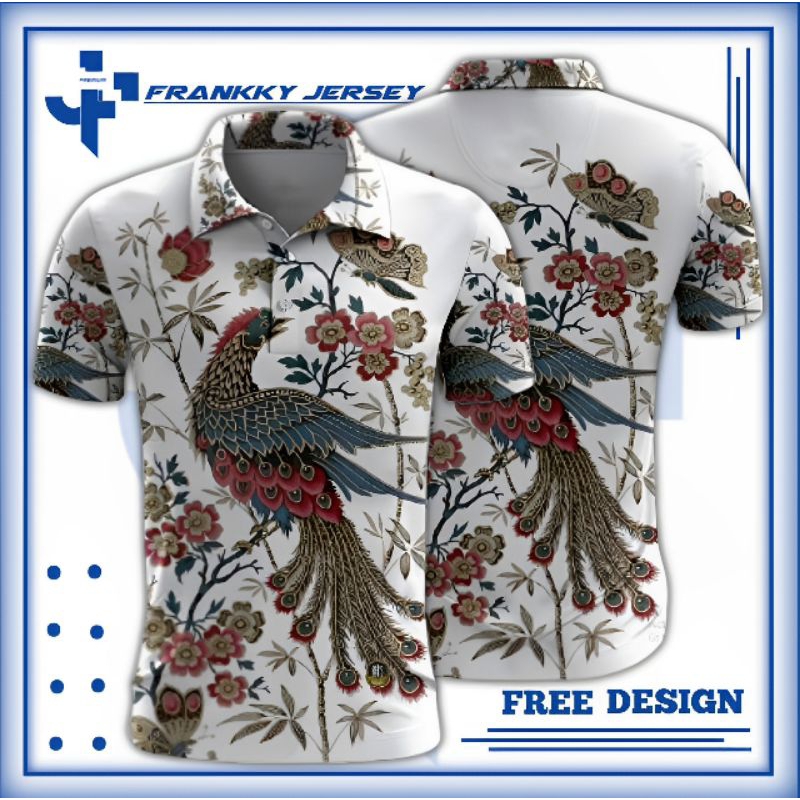 KAOS POLO BATIK FULL PRINTING KUALITAS PREMIUM