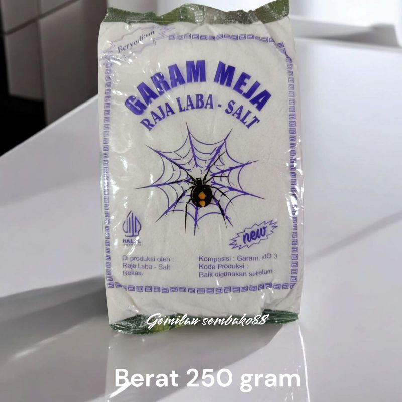 

GARAM MASAK CAP RAJA LABA-LABA NEW 250 GRAM / GARAM BERYODIUM / GAREM