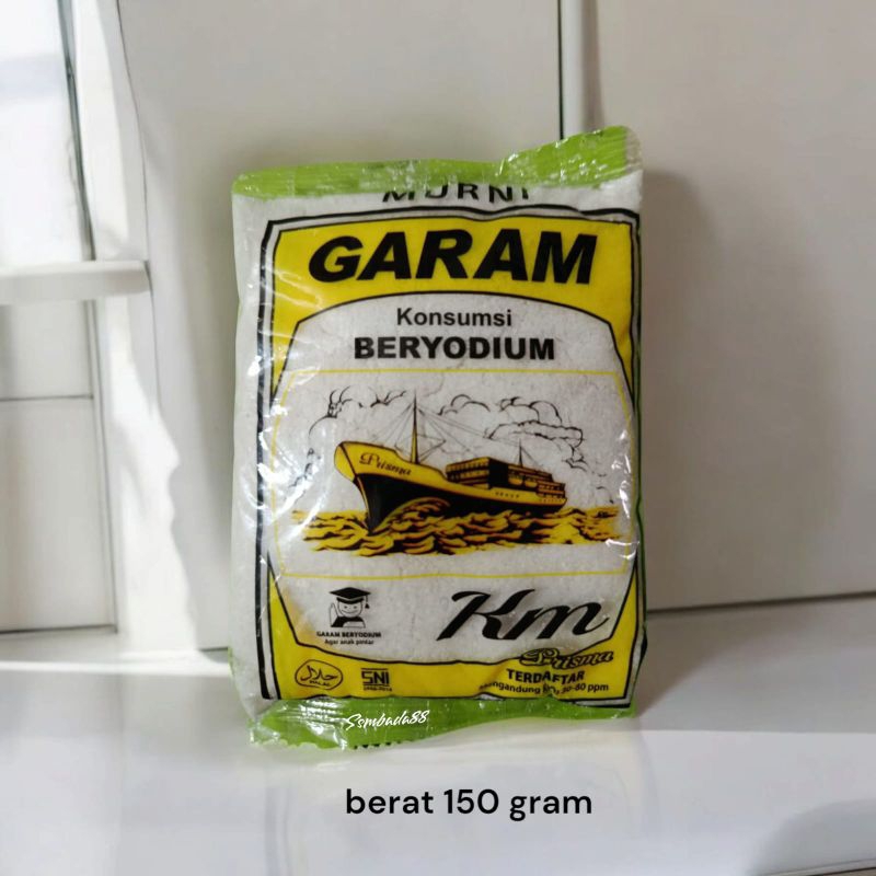 

GARAM KMP PRISMA KEMASAN 150 GRAM / GARAM BERYODIUM / BUMBU DAPUR / GARAM MASAK / GAREM