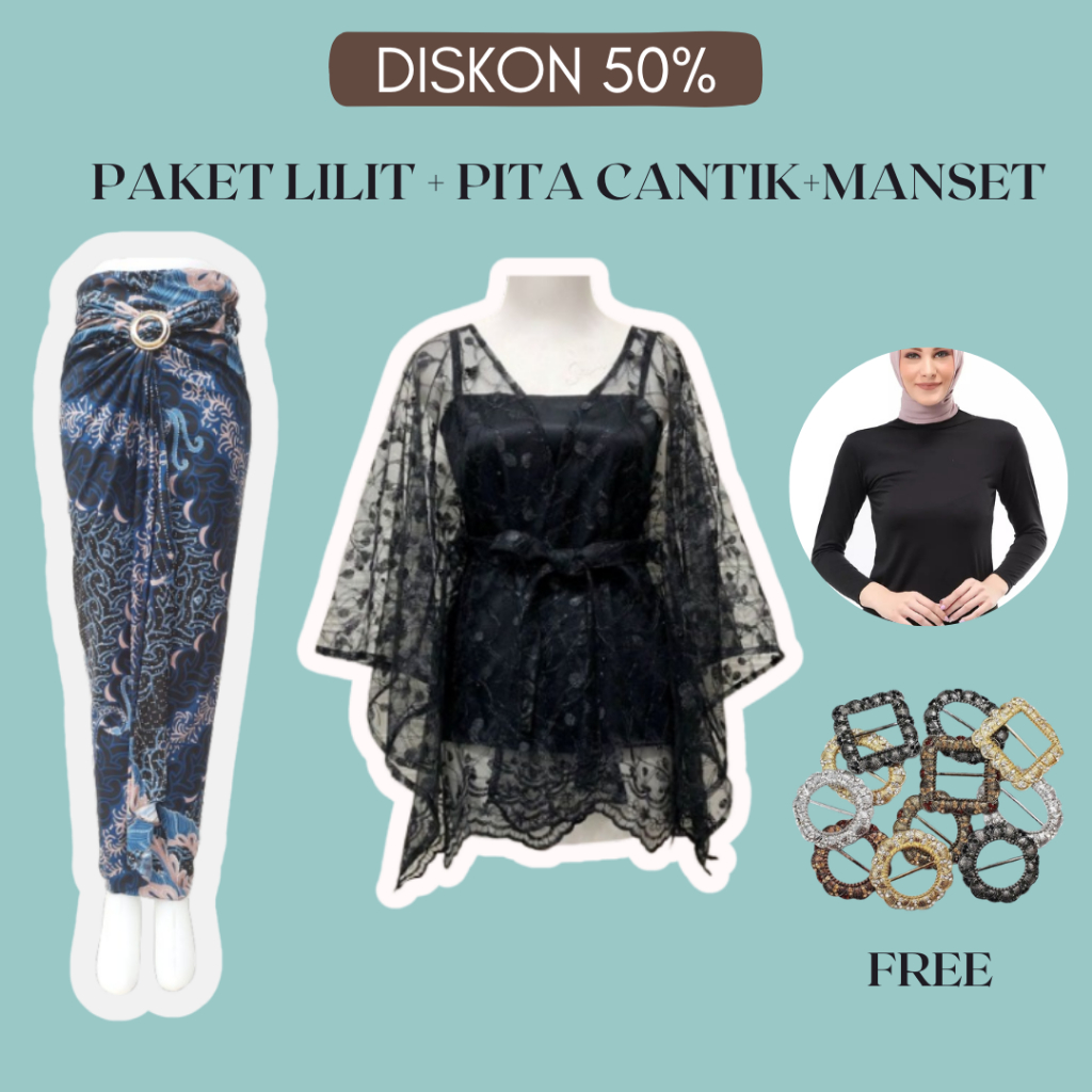 DIKSON MURAH SETELAN KEBAYA Wanita Kekinian Kebaya Modern Remaja untuk Kondangan wisuda 2025 Paket o