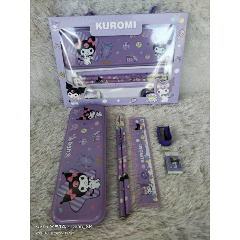

Ready alat tulis Sanrio lengkap pensil penggaris penghapus peruncing Hrg promo bisa cod instan