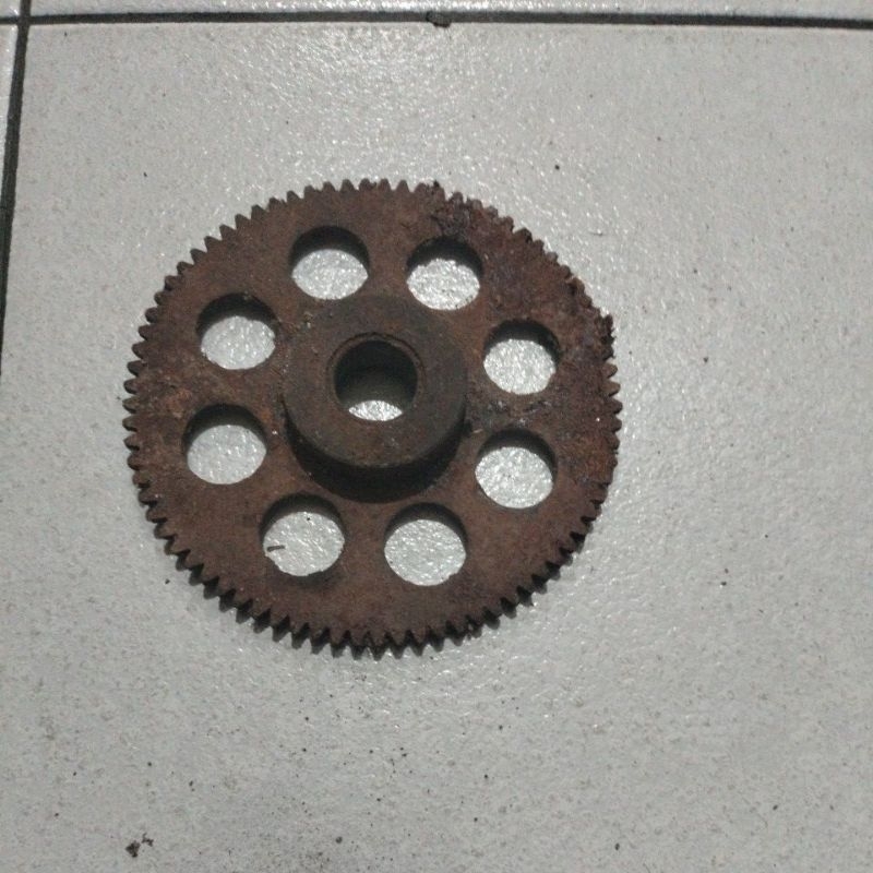 plat gear statar plat gigi stater vega old (bekas) original bawaan motor
