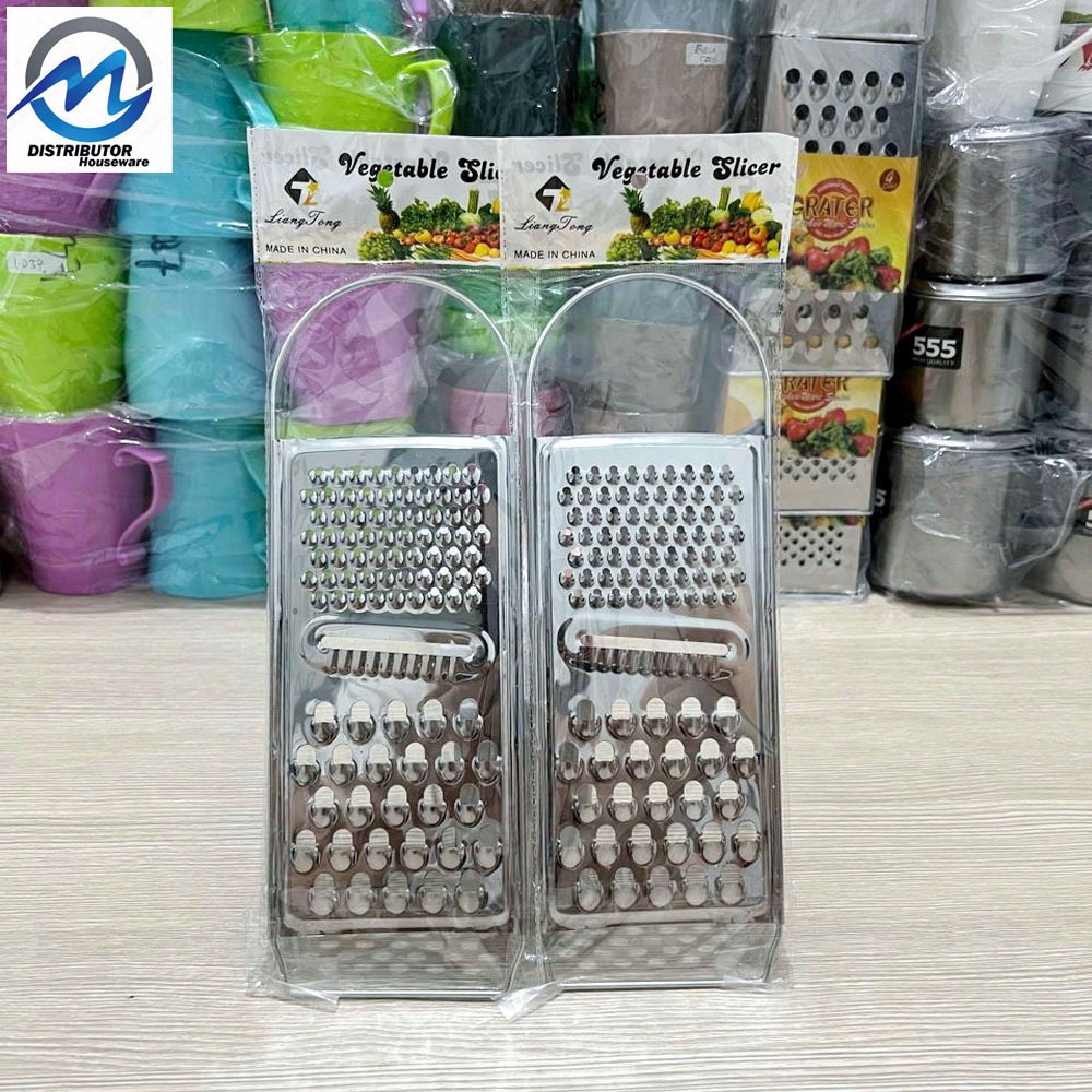 Parutan Keju Stainless Serbaguna 3 in 1 Oval