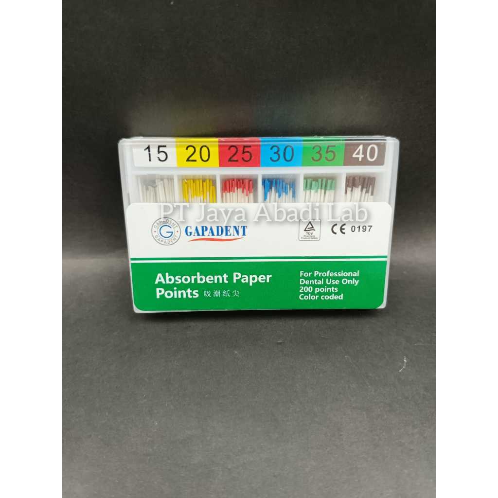 dental paper points absorbent paper point endo saluran akar gigi no 15-40 size 15-40 PSA
