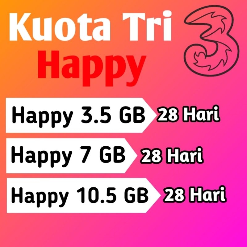 KUOTA TRI HAPPY 28 HARI