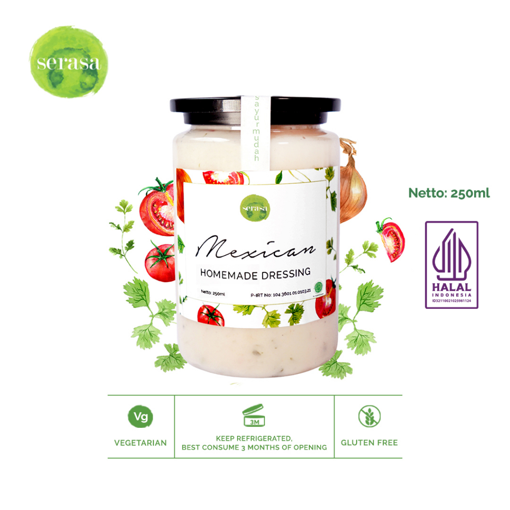

Mexican Dressing In Jar by Serasa Salad [ Vegetarian - Gluten Free - Favorite ]