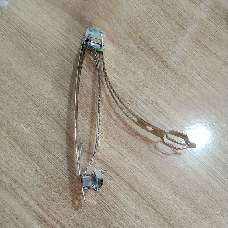 GROSIR TERMURAH - JEPIT RAMBUT OTOMATIS PUTIH 50 PCS / 4 6 8 10 CM / CLIP OTOMAT / JEPIT OTOMAT NIKE