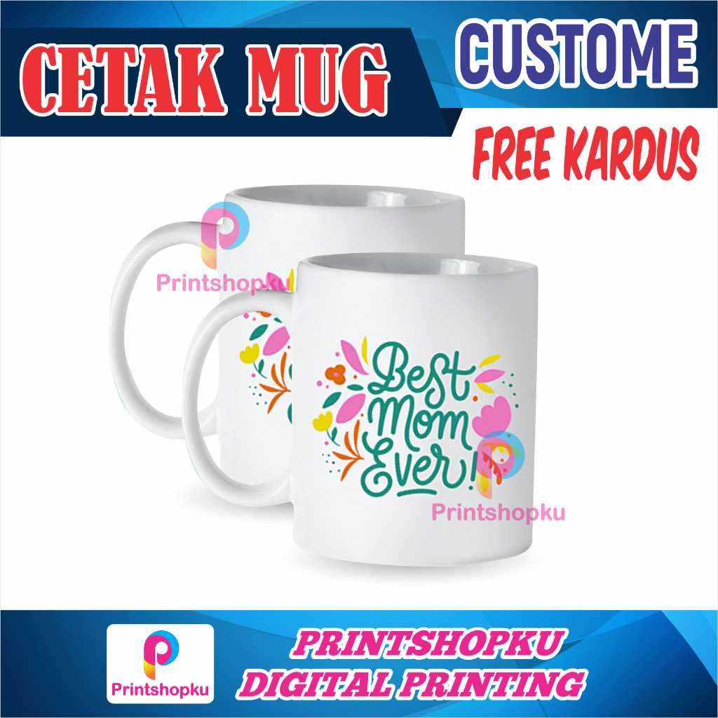 Cetak Mug Custom / Souvenir Mug Custom + Dus
