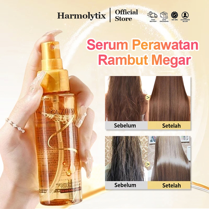 Harmolytix serum rambut kering dan mengembang keratin rambut rusak dan kering pelembut rambut vitami