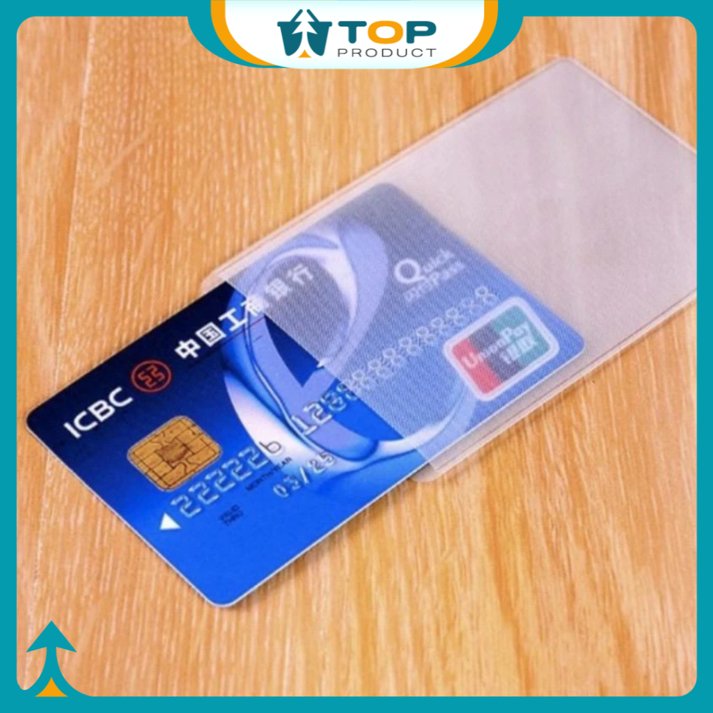 

Plastik Pelindung Kartu ATM/SIM/KTP Cover Card Anti Gores Tahan Air HM050