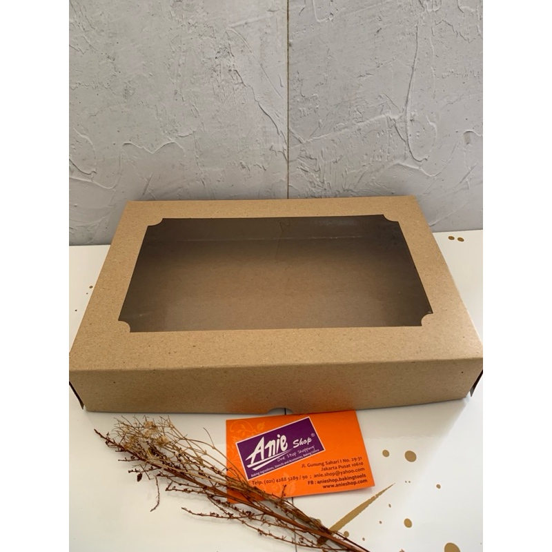 dus donat kraft, dus donat warna coklat, dus untuk kue-kue basah, dus untuk snack.