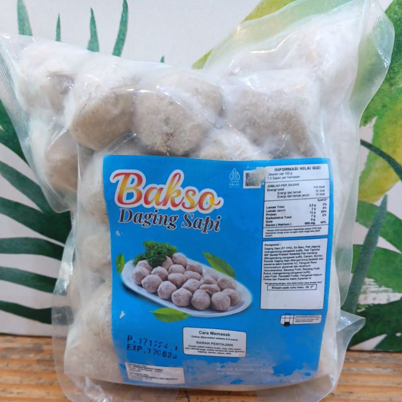 

Bakso Daging Sapi 375gr ( 34 Butir )