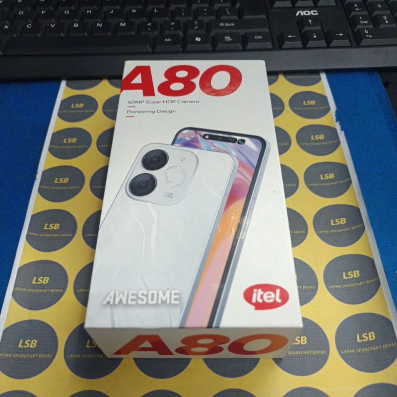 DUS BOX HANDPHONE ITEL A80 ORIGINAL BEKAS