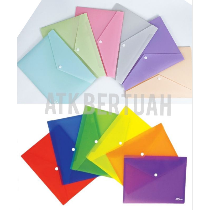 

TOPLA 1020 MINI DOCUMENT FILE BAG AMPLOP DOKUMEN PLASTIK MAP KANCING KECIL