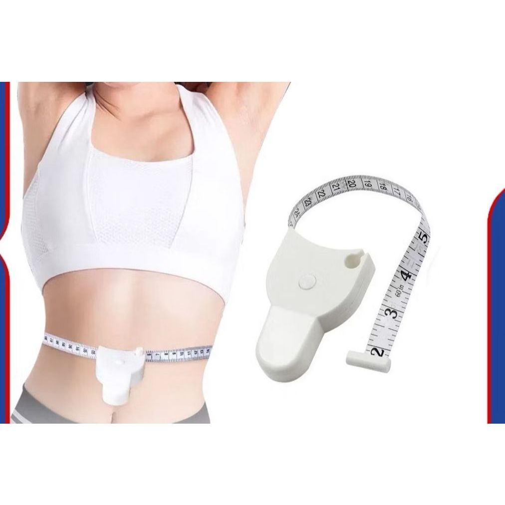 TS Meteran Badan / Pita Ukur Badan / Meteran Gulung Alat Pengukur Lingkar Tubuh Otomatis