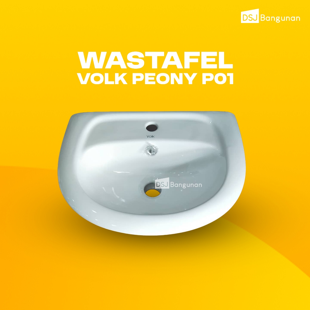 

Volk Peony P01 Wastafel Cuci Tangan Wastafel Gantung Volk P 01