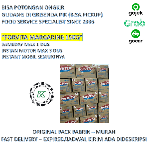 

Margarine Forvita 15kg / For vita Karton DUS 15 kg