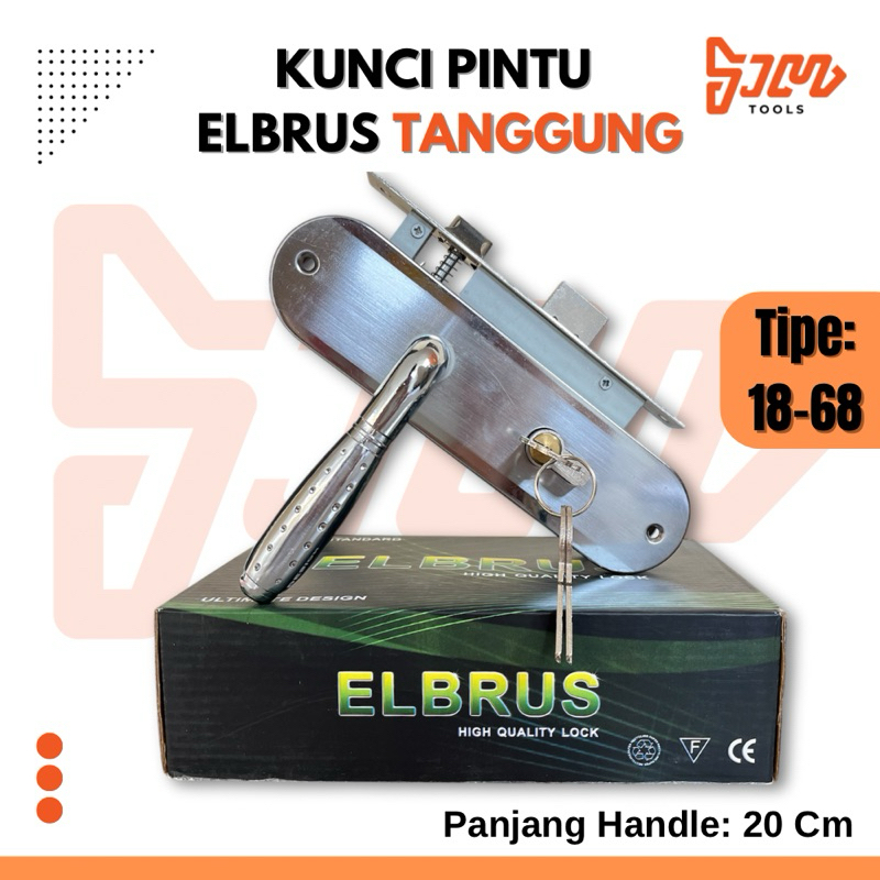 Kunci Pintu Handle Pintu Tanggung Elbrus 18-68 Gagang Bulat