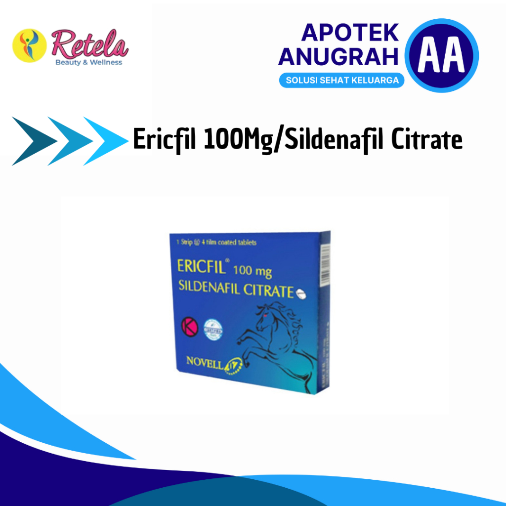 Ericfil 100 Mg 1 Box 4 Tablet