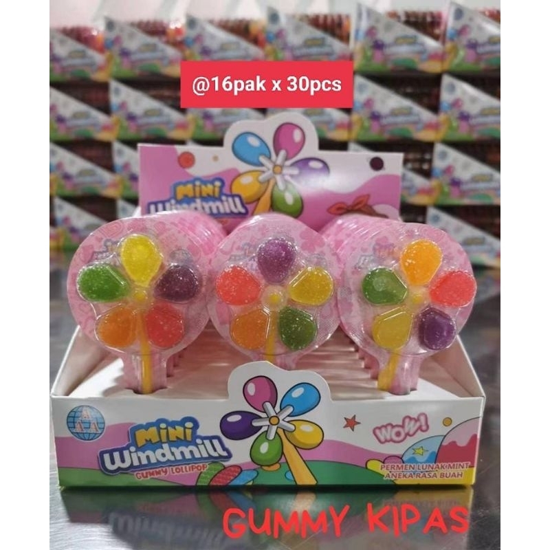 

permen gummy wind milk kipas @30pcs