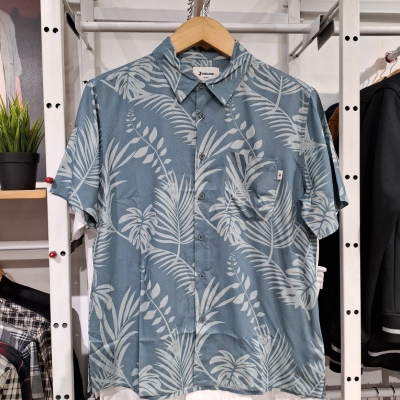 3SECOND Original Kemeja Pria Pendek Full Print Regular Fit 010625