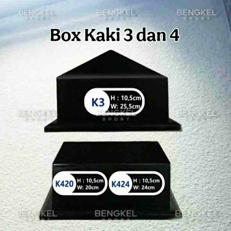 Box Kaki 3 dan 4 Piala / Trophy Custom Order Trophy / Piala Sparepart Trophy