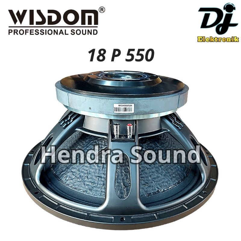 WISDOM L18-P550 / L18P550 / L18 P 550 - Speaker Komponen (18 inch)