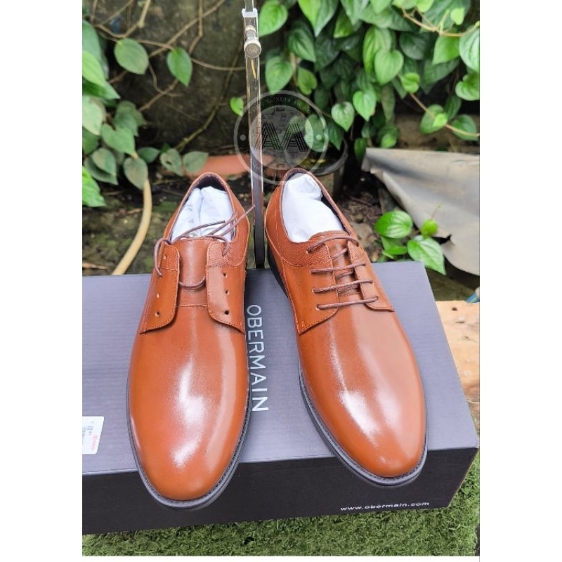 [With free gift] Brand new and authentic Obermain Boris Cales men's formal shoes