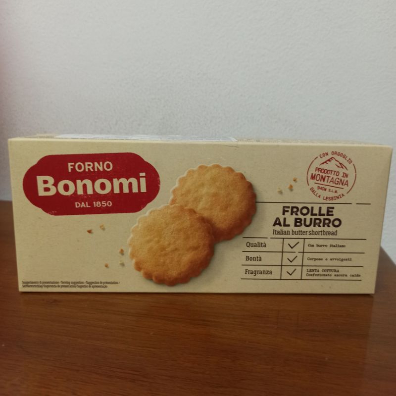 

Forno BonomiItalian butter shortbread 150gr Biskuit aforeiie ai burro - biskuit mentega