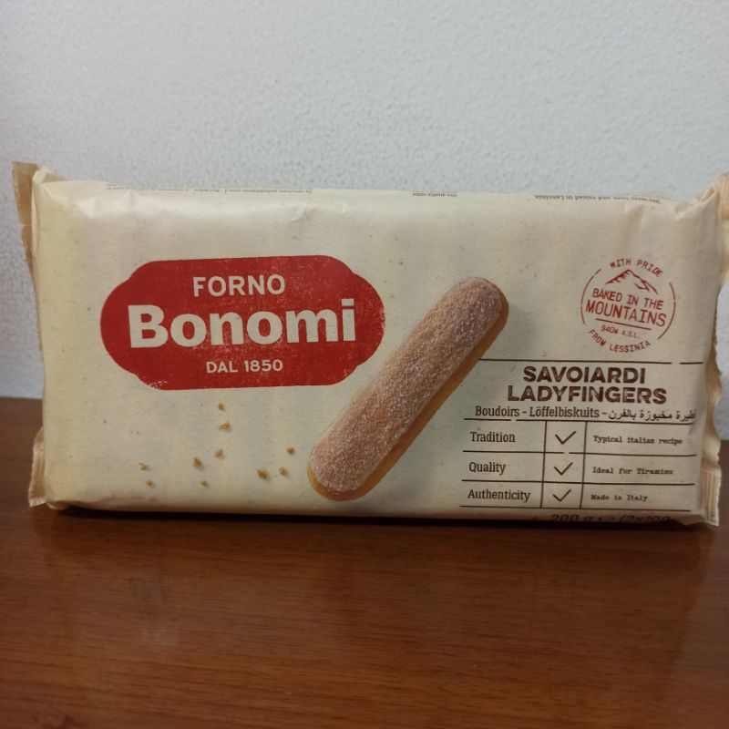 

Bonomi Savoiardi LadyFinger 200gr - Biskuit Tiramisu ladyfingers