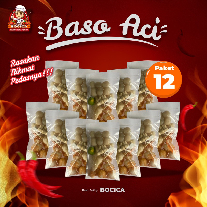 

Baso aci paket 12pcs hemat / baso aci hot jeletot / baso aci termurah