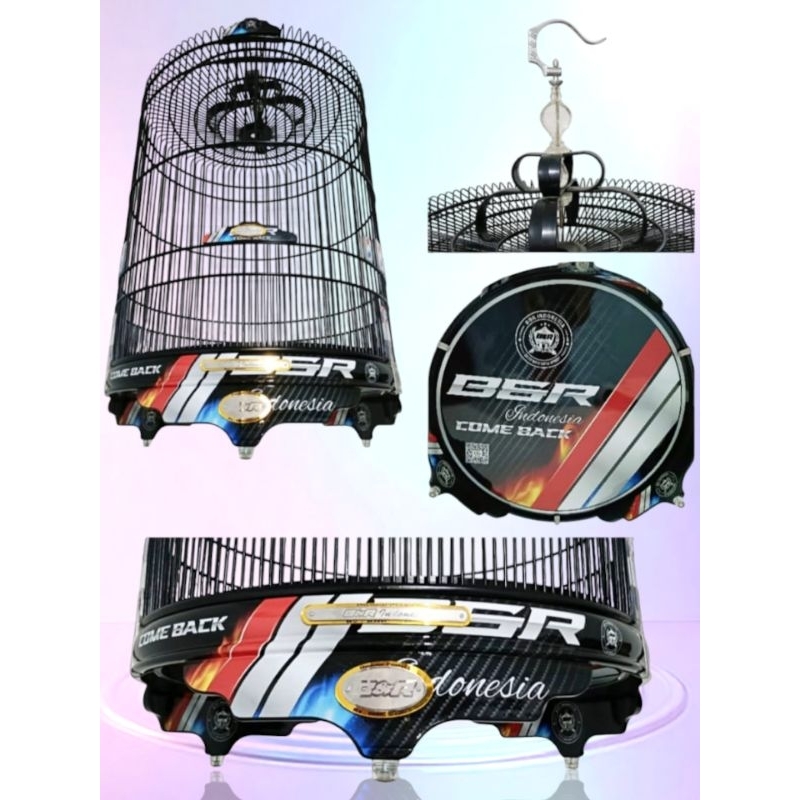 sangkar murai no 4 dm 50cm tebok pvc decal BNR  limited
