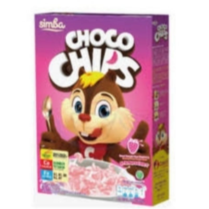 

Simba Choco Chips Strawberry Box 150 gr Sereal Simba Rasa Stroberi (ED 19/9/25)