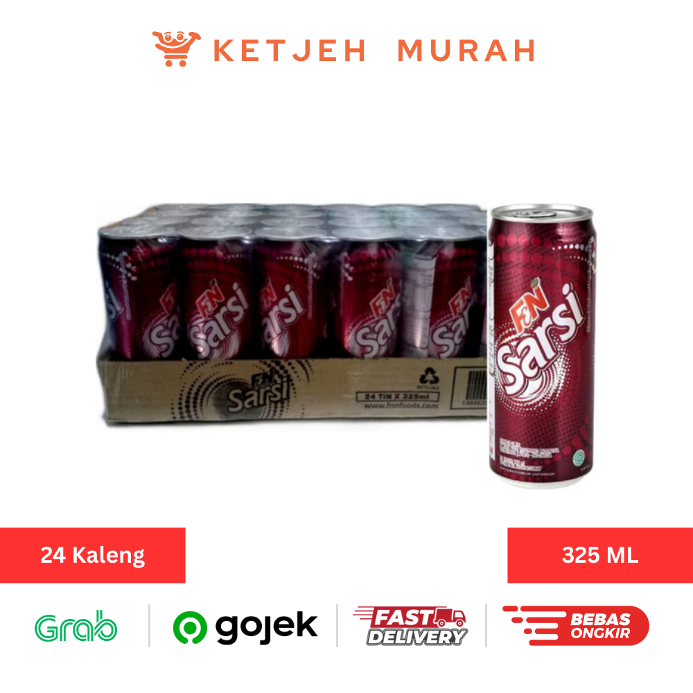 

F&N Minuman Sarsi Sarsaparilla 325 ML 1 Dus isi 24 Kaleng