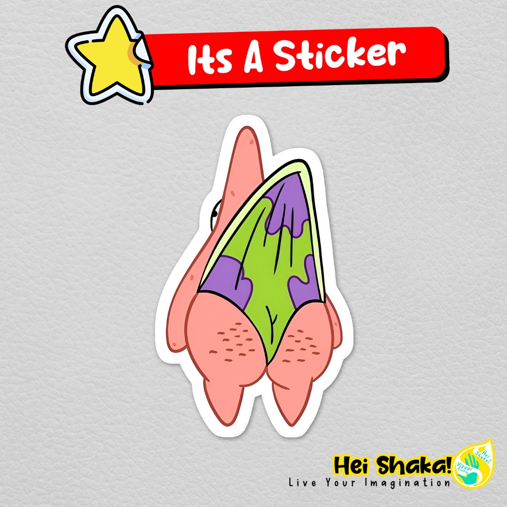 

Stiker Patrick Hang on There Sticker Spongebob Vinyl Anti Air