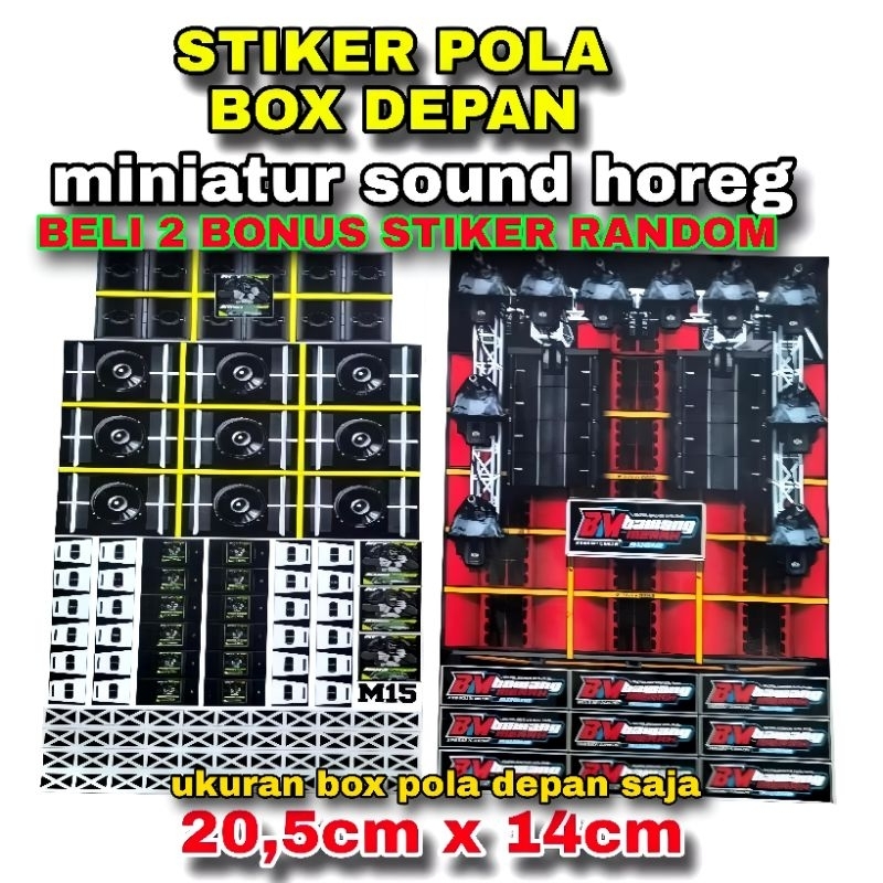 

STIKER GAMBAR BOX SOUND MINIATUR UKURAN 20,5X14 BAHAN CROMO