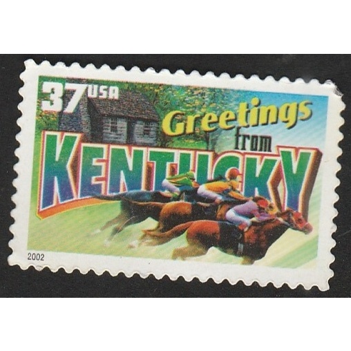 

A 12130 SATU BUAH PRANGKO AMERIKA NOMINAL 37 C TEMA GREETING FROM KENTUCKY DENGAN KONDISI SUDAH ADA CAP
