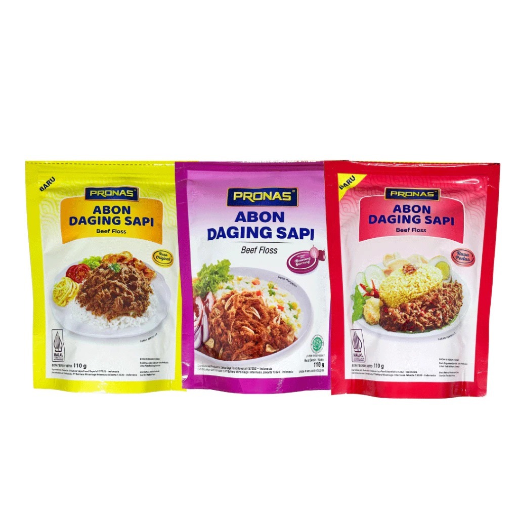 

Pronas Abon Sapi Original 110gr | Beef Floss Halal Lauk Praktis Siap Saji