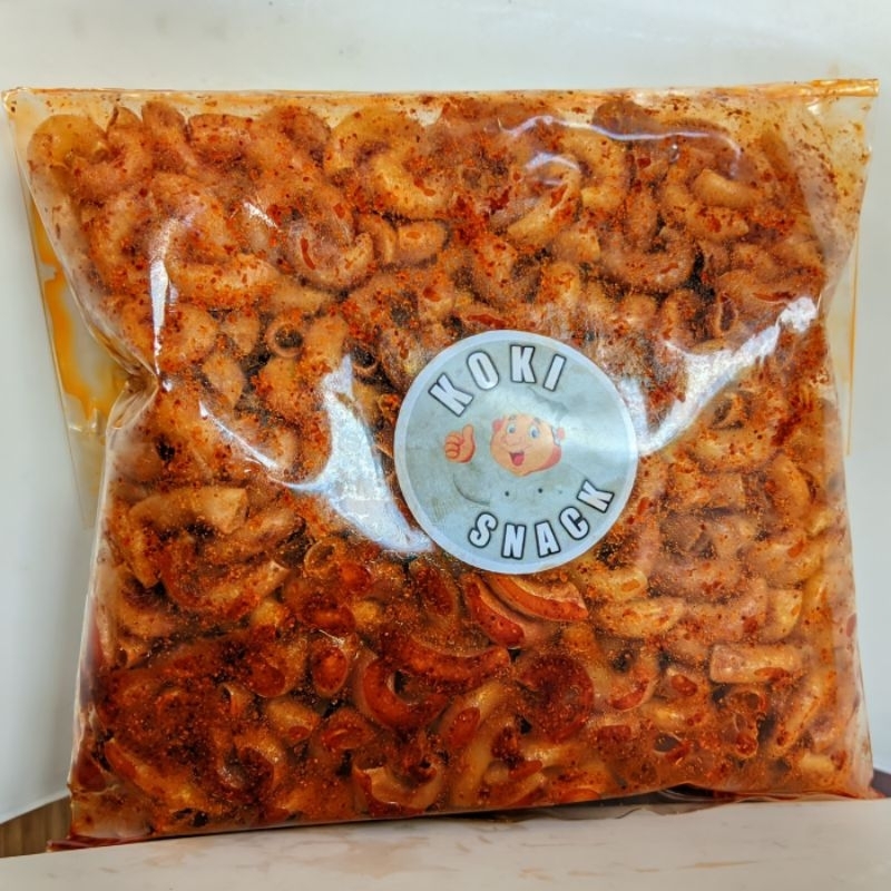 

250gr Makaroni Cikruh Koki Snack Tasikmalaya < Macaroni Kriuk Koki Snack Tasikmalaya