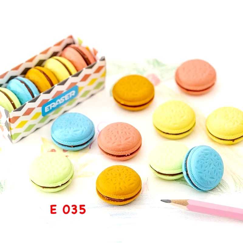 

Penghapus Pensil Model Makaroni Donut 1 Pack Isi 5 Pcs
