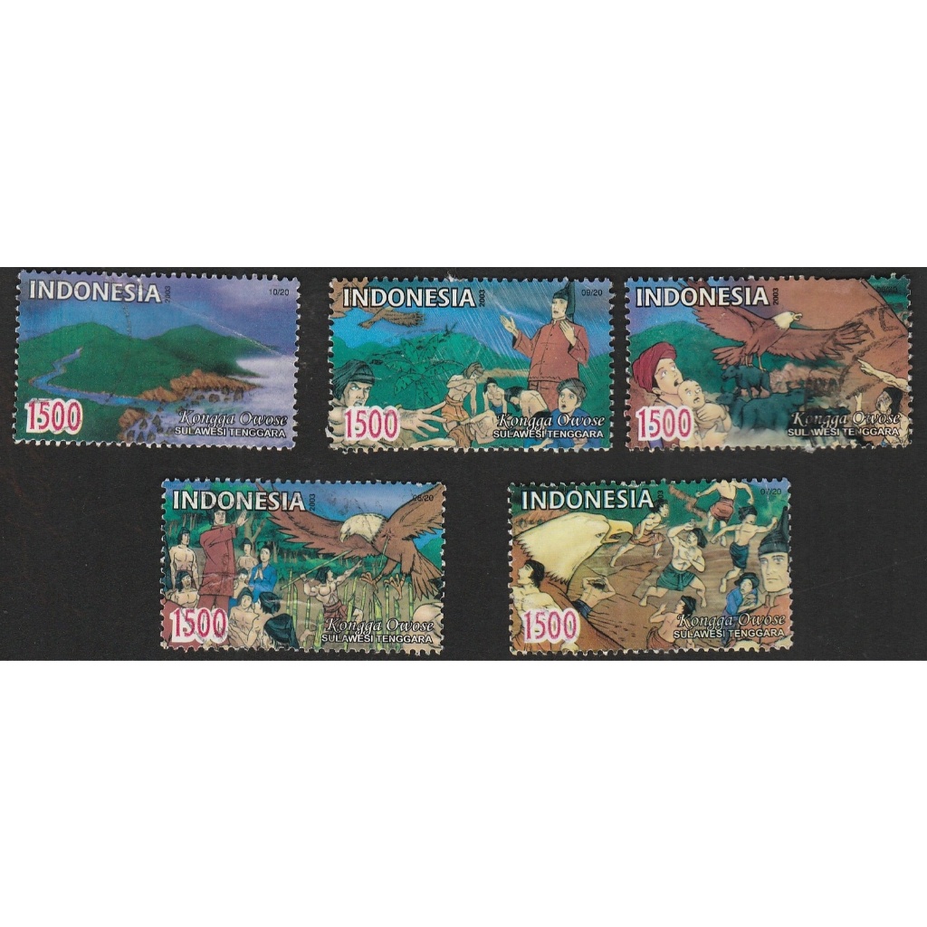 

A 12053 LIMA BUAH PRANGKO TEMA CERITA RAKYAT SULAWESI TENGGARA - KONGGA OWOSE DENGAN KONDISI SUDAH ADA CAP