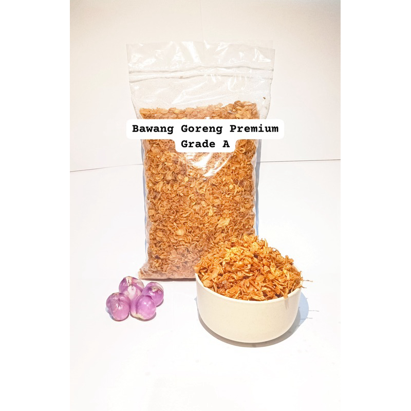 

[BISA COD] Bawang Goreng Premium Grade A 1kg | 500gr | 150gr |Bawang Merah Goreng Bahan Masakan Rempah