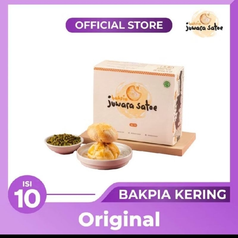 

Bakpia Juwara Satoe Kacang Hijau isi 10 Bakpia Kering