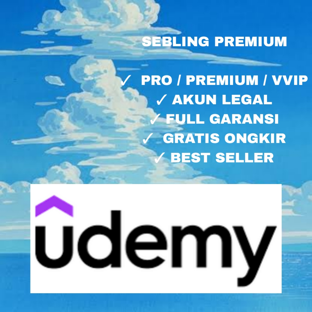 Udemy Premium 1 Tahun Course Account Sertifikat Resmi