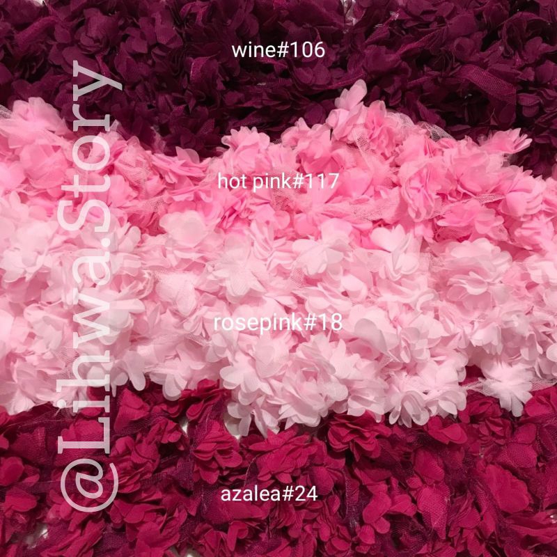 1 LUSIN - BUNGA FRILL / BUNGA SIFON / HIASAN BUNGA SIFON