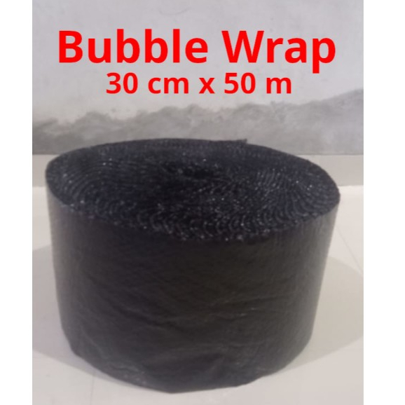 

Bubble Wrap 30 cm x 50 m Plastik Gelembung Packing Online Shop Warna Bubel Hitam