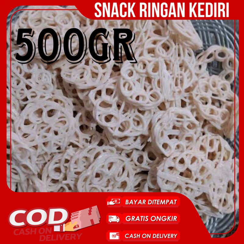 

kerupuk uyel mawar 500gr mentah / kerupuk uyel / kerupuk topping seblak